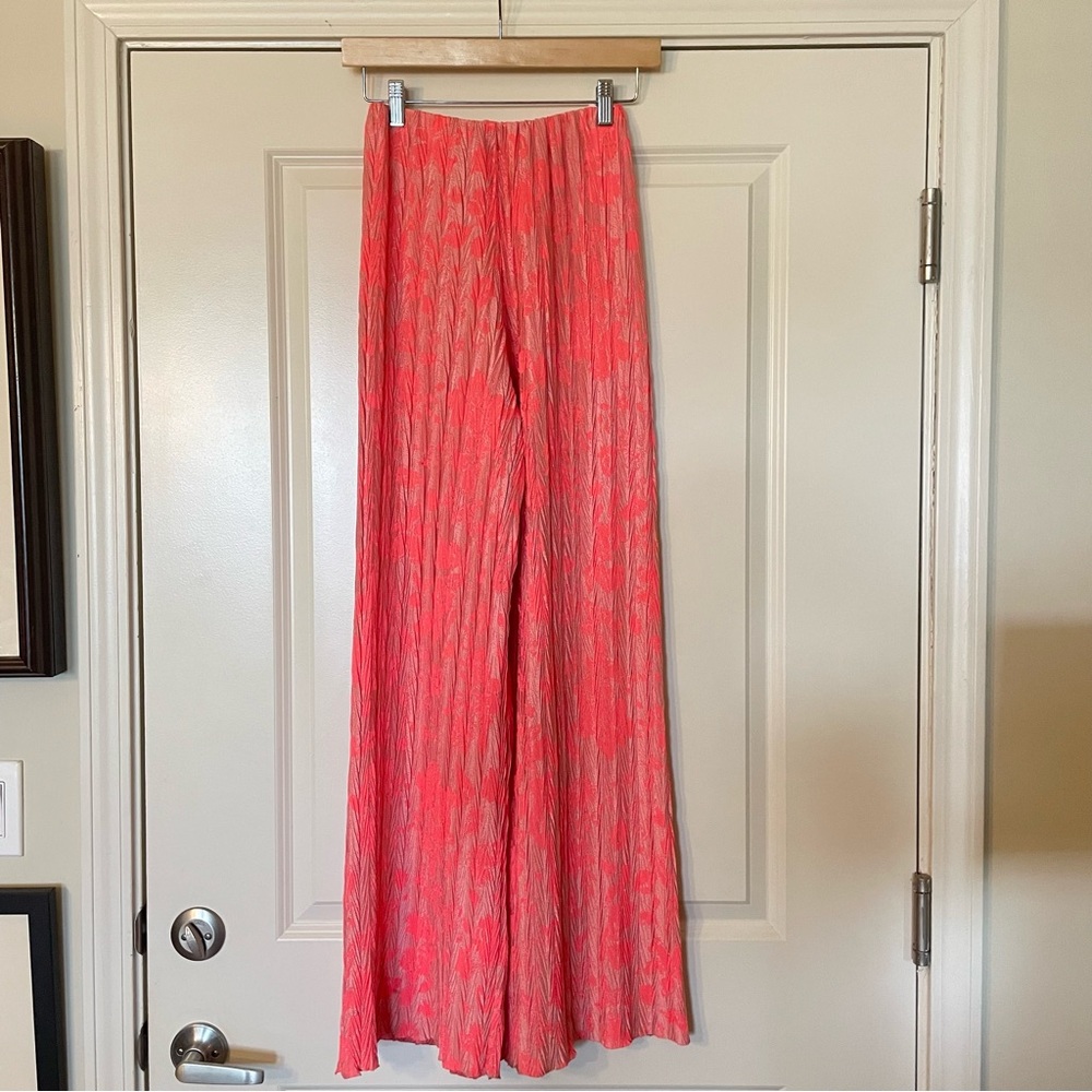 ZARA Crinkle Flare Pants Sz S